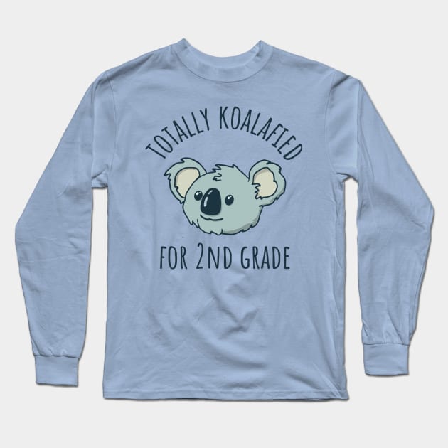 2nd Grade Back to School Koala Long Sleeve T-Shirt by Huhnerdieb Apparel